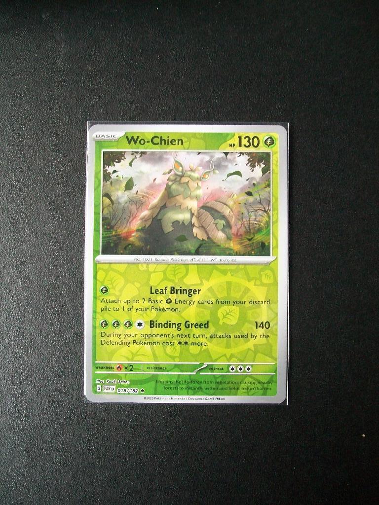 8223: Nieuwe Pokemonkaart Holofoil WO-CHIEN HP 130 (018/182), Verzenden, Nieuw, Losse kaart, Foil