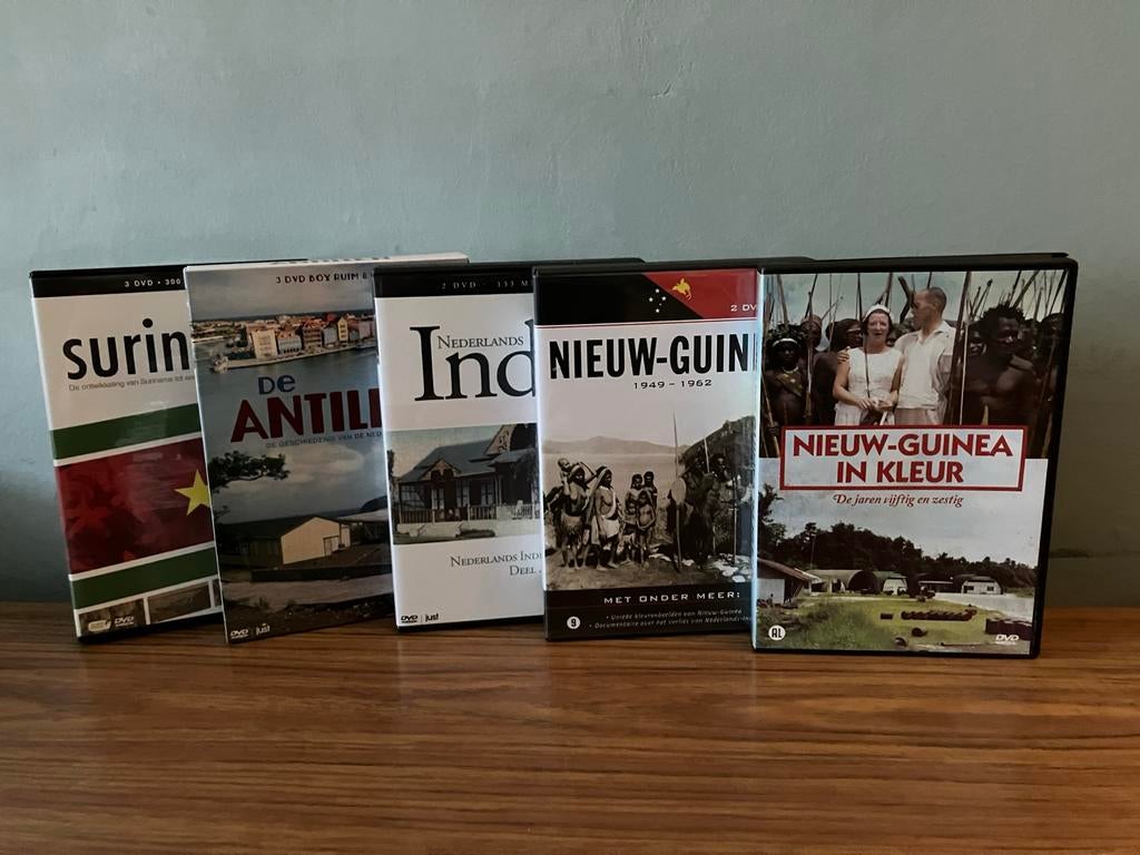 DVD sets koloniale geschiedenis (Nieuw-Guinea, Suriname, Ant, Cd's en Dvd's, Alle leeftijden, Boxset, Ophalen of Verzenden, Zo goed als nieuw