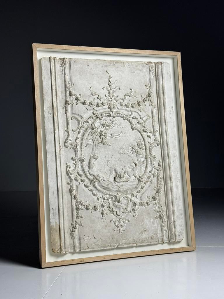 Gips wand plafond ornament ingelijst, Ophalen