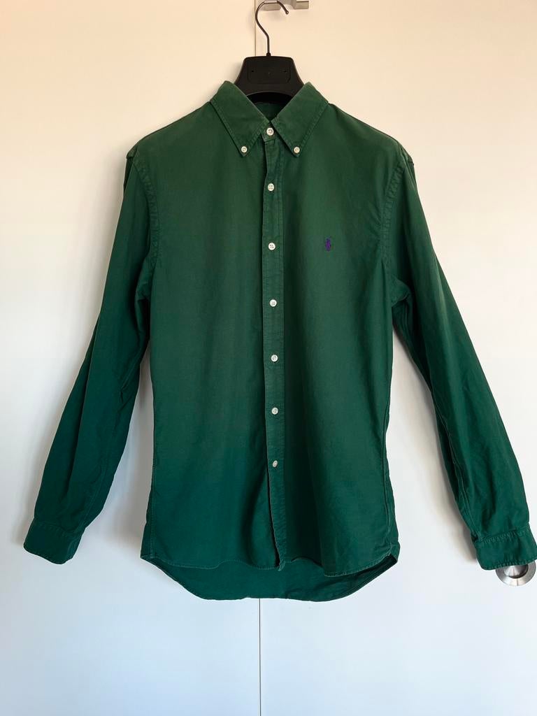 RALPH LAUREN Oxford Shirt, Verzenden, Zo goed als nieuw, Groen, Halswijdte 39/40 (M)