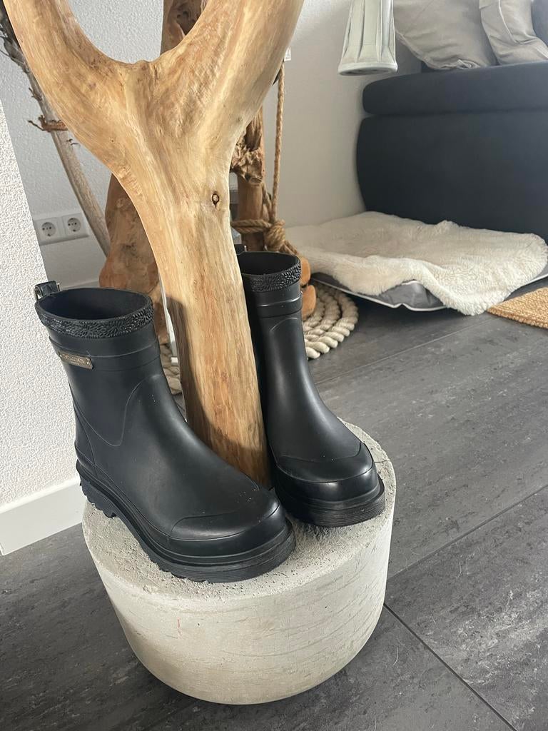 Regenlaars Ilse Jacobsen RUB320 Zwart 39 3x gedragen, Ophalen of Verzenden, Gedragen, Zwart, Regenlaarzen