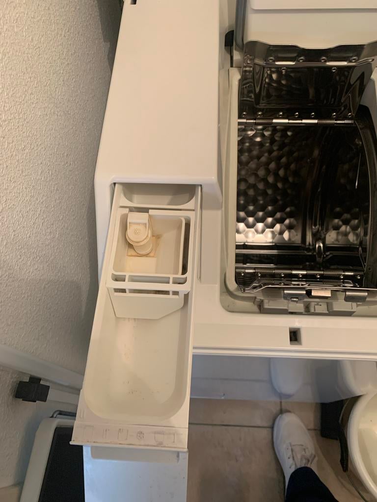 Miele W 695 F bovenlader wasmachine, Witgoed en Apparatuur, Wasmachines, Ophalen, 1200 tot 1600 toeren, Gebruikt, 4 tot 6 kg