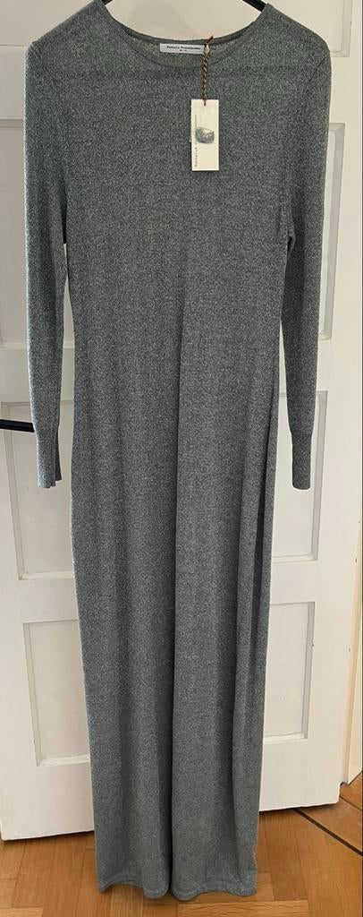 Nathalie Vleeschouwer Maxi Jurk Metallic Zilver/Groen Nieuw, Maat 38/40 (M), Nieuw, Ophalen of Verzenden, Grijs