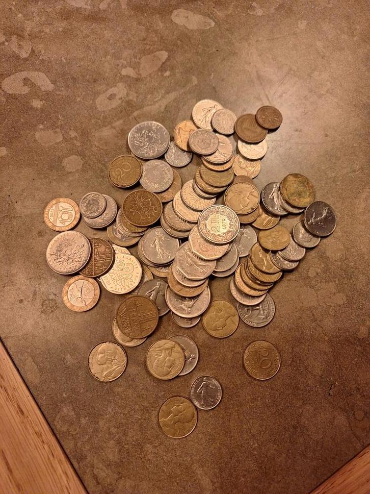 Partij oude Franse francs, Postzegels en Munten, Munten | Europa | Niet-Euromunten, Ophalen of Verzenden