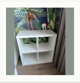 Wit boekenkastje IKEA, Ophalen, Gebruikt