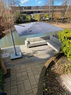 Madison Monaco Flex 3 zweefparasol 300x300 cm met 90 kg voet, Ophalen, 2 tot 3 meter, Verstelbaar, Zweefparasol