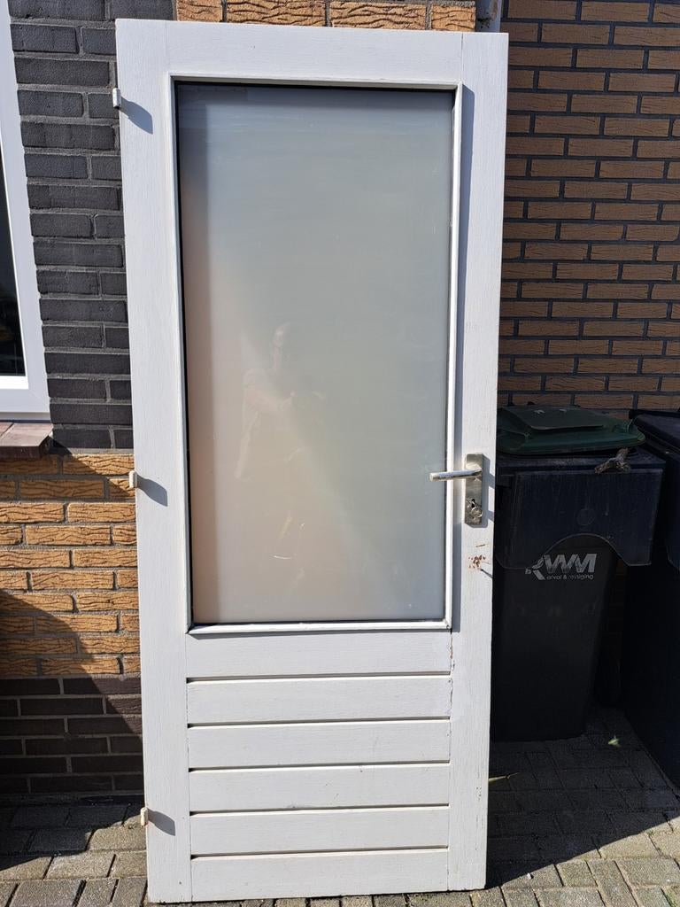 Stevige buitendeur (garage), Ophalen, Gebruikt, 80 tot 100 cm, Minder dan 200 cm