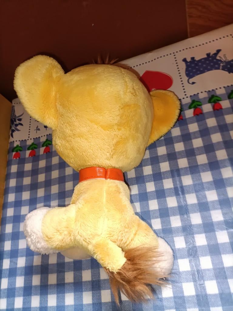 Simba knuffel Lion King Disney Nicotoy 24 cm groot, Ophalen of Verzenden, Zo goed als nieuw, Overige typen
