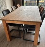 Mooie houten eettafel, Gebruikt, 200 cm of meer, Vijf personen of meer, Rechthoekig