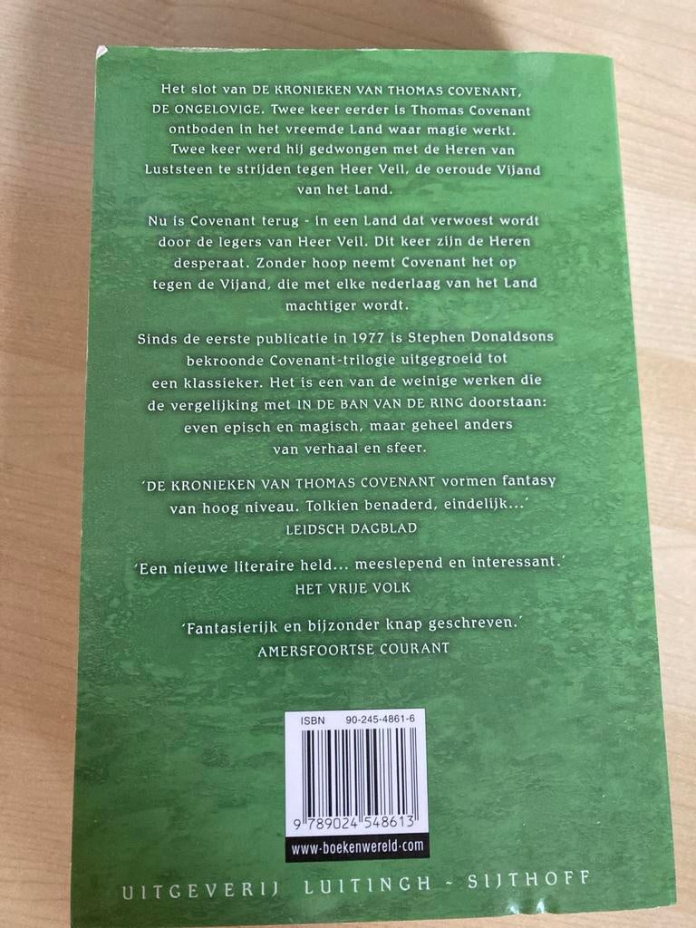 De Kronieken van Thomas Covenant: De Ongelovige, Boeken, Ophalen of Verzenden, Gelezen