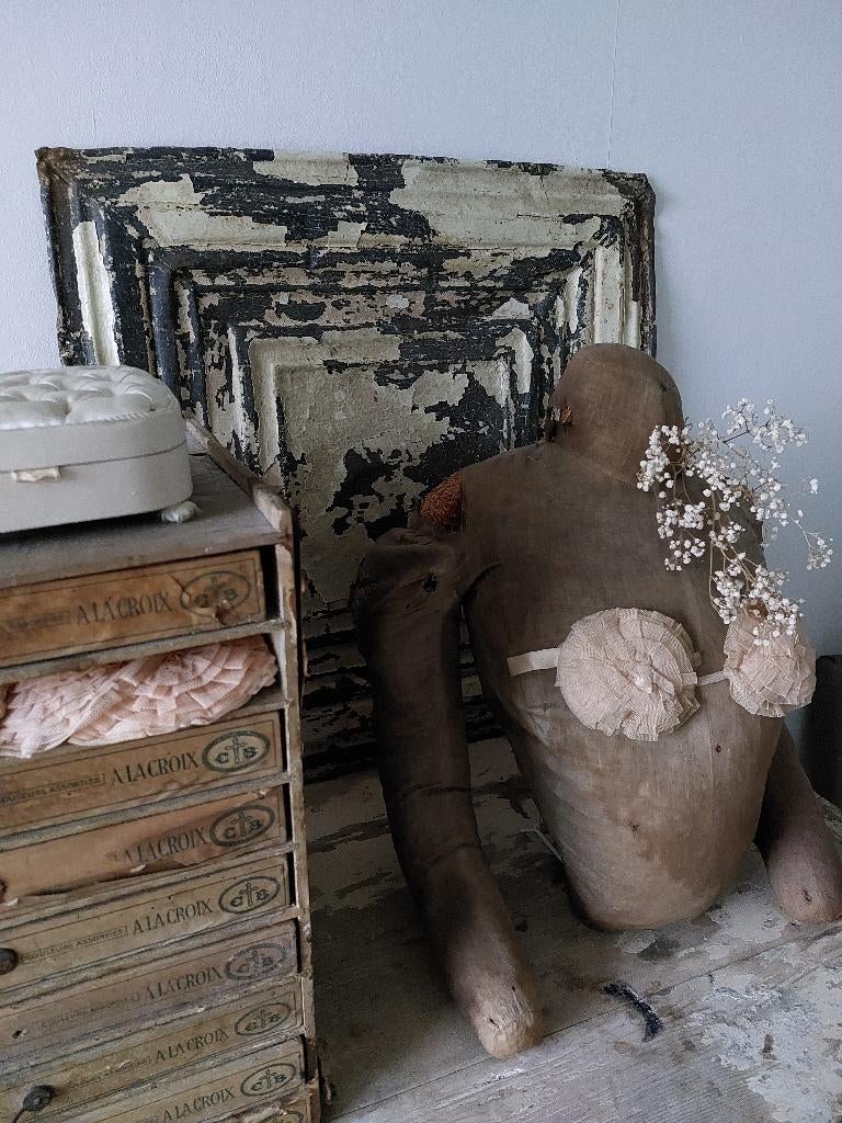 Oud oude antiek antieke plafond plaat plafondplaat frans, Antiek en Kunst, Ophalen of Verzenden
