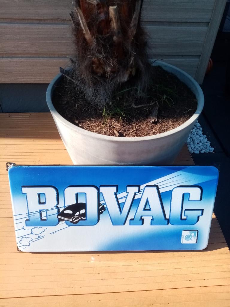 Emaille bord  bovag, Ophalen of Verzenden