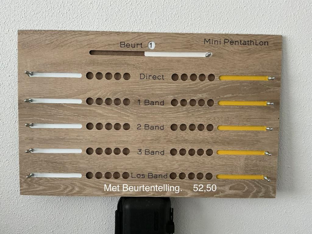Pentathlon scorebord., Sport en Fitness, Biljarten en Poolen, Ophalen of Verzenden, Nieuw, Keu of Ballen