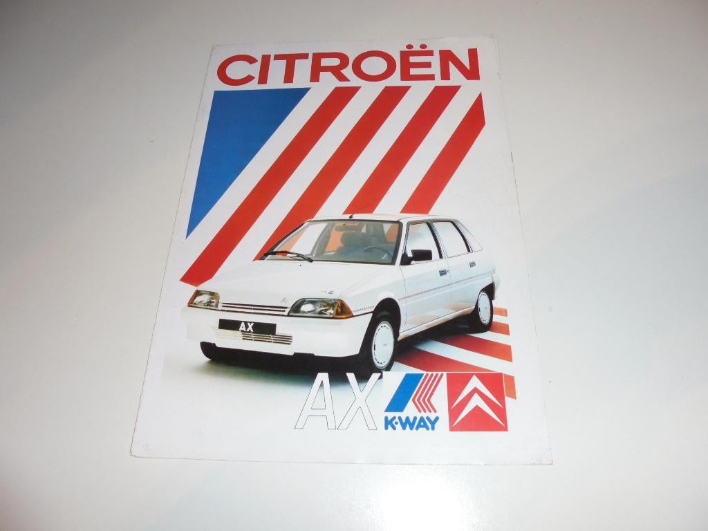 brochure Citroen AX K-Way  1989, Ophalen of Verzenden, Gelezen, Citroën