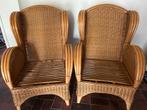 Twee rotan fauteuils, Ophalen, Gebruikt, Minder dan 75 cm, Riet of Rotan