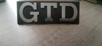 VW logo GTD Auto-onderdeel voor op de grill type Mk1, Ophalen of Verzenden, Nieuw, Volkswagen