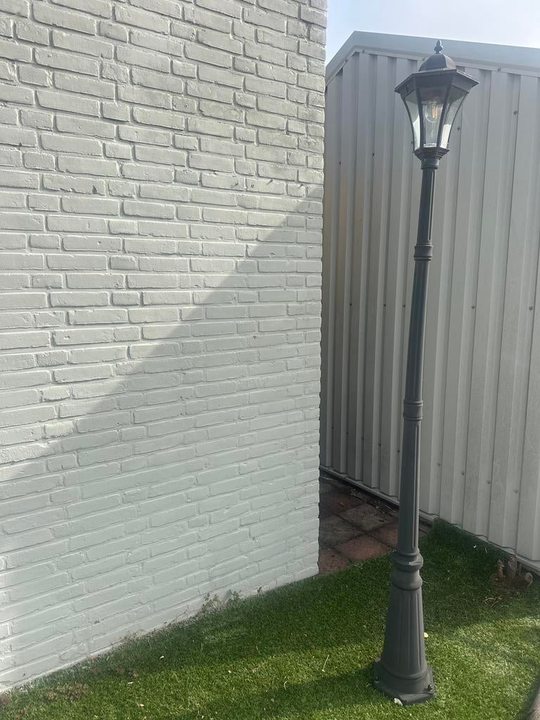 Tuin lantarenpaal mat industrieel zwart neo klassiek, Zonne-energie, Gebruikt, Led, Staande lamp