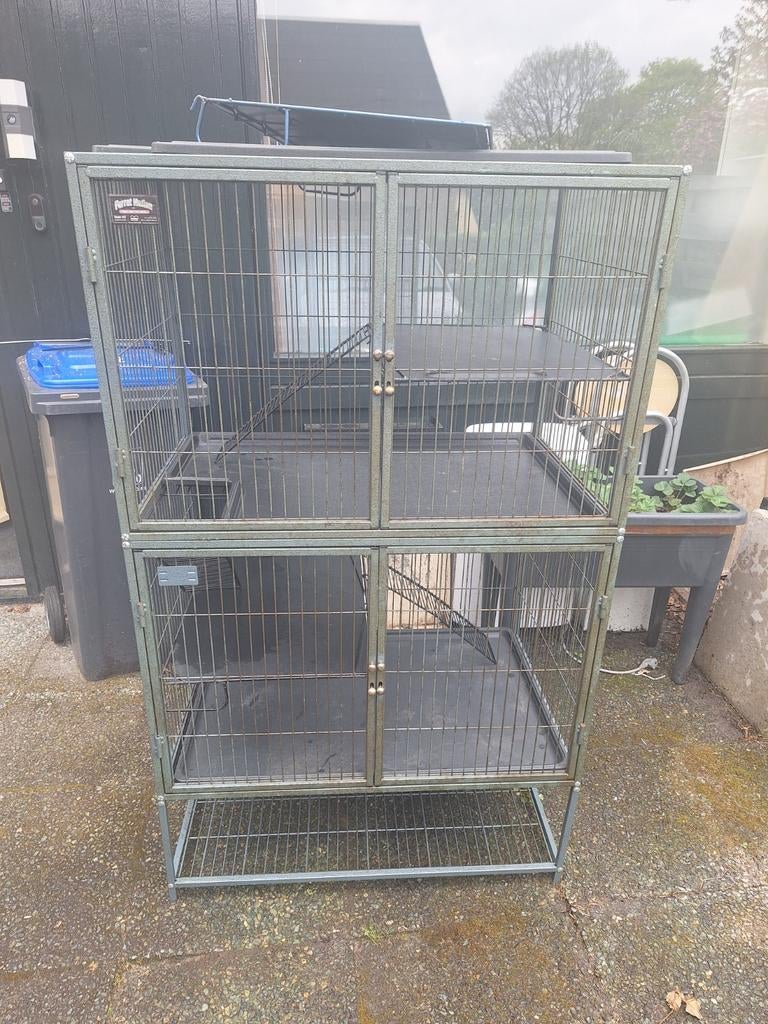 2x ferret nation dubbel model 143 opknappers, Dieren en Toebehoren, Ophalen, Kooi, Gebruikt, 90 cm of meer
