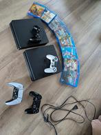 2x PS4 Slim Consoles met 4 Controllers en Games, Spelcomputers en Games, Ophalen, Met 3 controllers of meer, Slim, Gebruikt