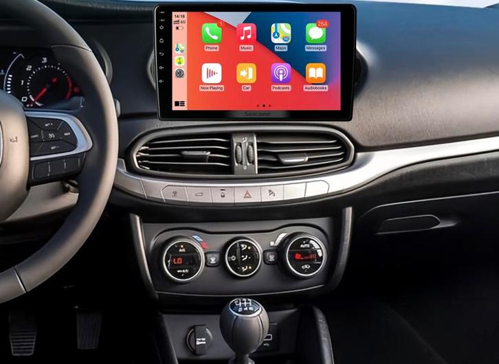 Fiat Tipo – CarPlay & Android Auto met Camera, Auto diversen, Autoradio's, Nieuw, Ophalen of Verzenden