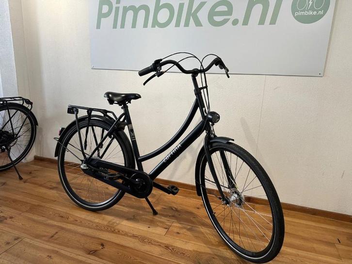 Cortina U1 N3 Jet Black Matte mt49 Dames Jet Black Matte 49c, Fietsen en Brommers, Fietsen | Dames | Damesfietsen, Gebruikt, Overige merken