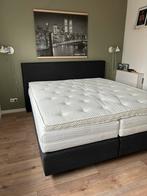 Boxspring B&B 1.80x2.10 met hoofdbord Select Cape Charcoal, Ophalen, 210 cm, Tweepersoons, Zo goed als nieuw