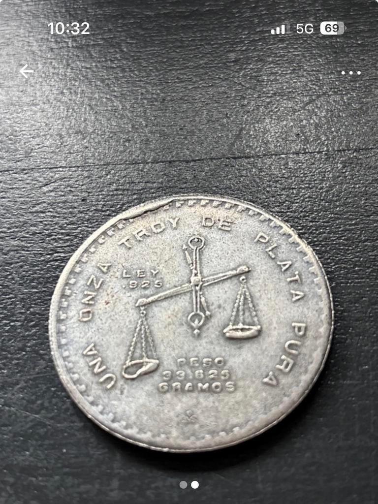 Mexicaanse onza zilveren munt 1979, Ophalen, Zilver