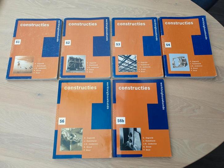 Werktuigbouwkunde Constructies S1, S2, S3, S4, S6, S6b, Boeken, Studieboeken en Cursussen, Zo goed als nieuw, MBO, Beta, Ophalen of Verzenden