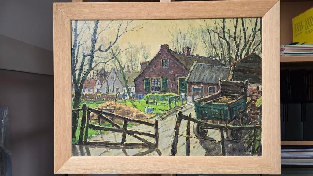 Frans Ruwel boerderij landschap, Ophalen