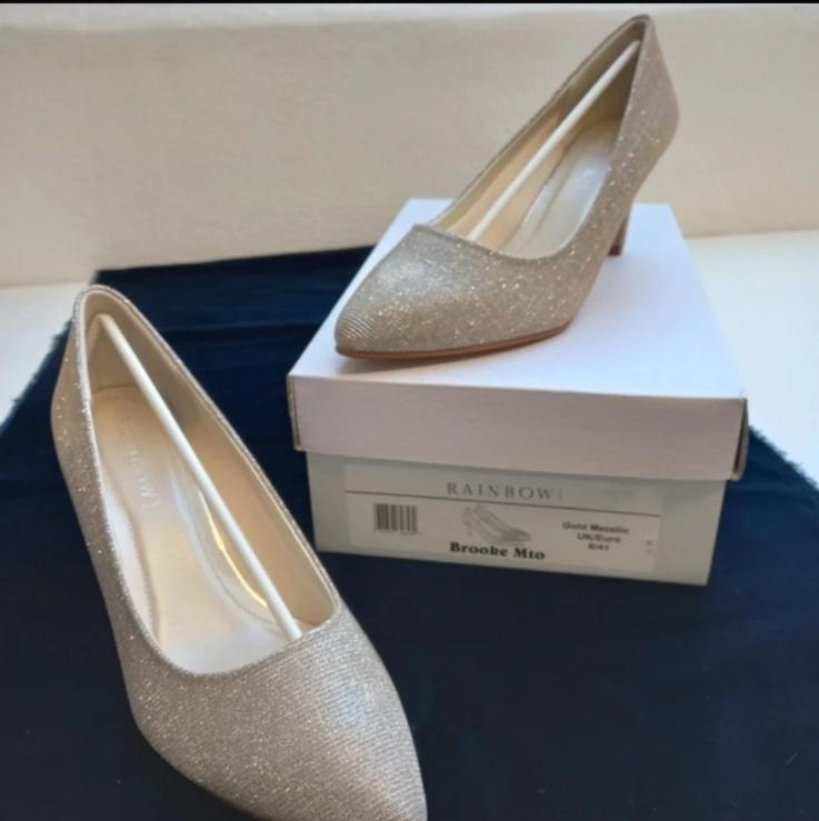 Rainbow Club Brooke pumps – Gold Metallic – maat 41 (UK 8), Ophalen of Verzenden, Nieuw, Overige kleuren, Schoenen