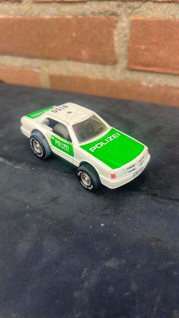 Vintage Darda Motor Police Mercedes 500 SEC 1/64, Antiek en Kunst, Ophalen of Verzenden