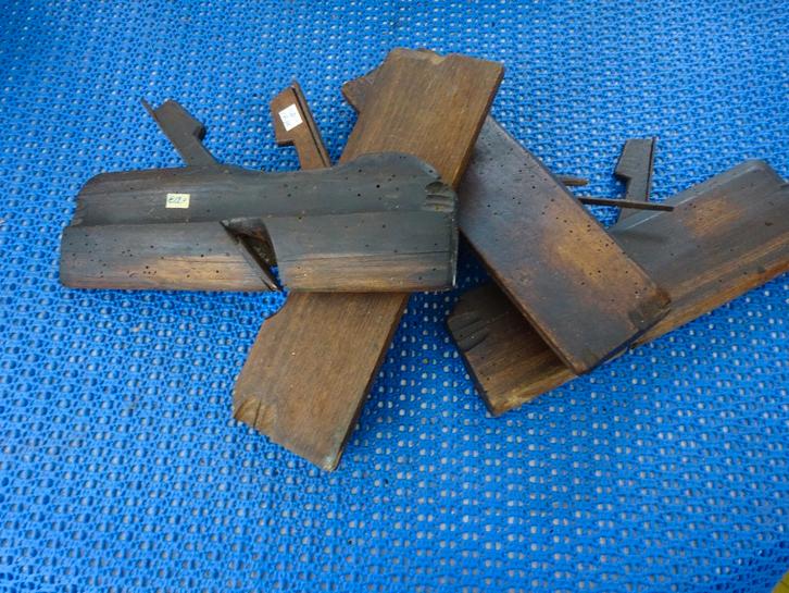 4 Antieke sponning schaven, Antiek en Kunst, Antiek | Gereedschap en Instrumenten, Ophalen of Verzenden