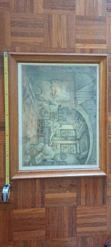 Schilderij Anton Pieck ingelijst, Ophalen