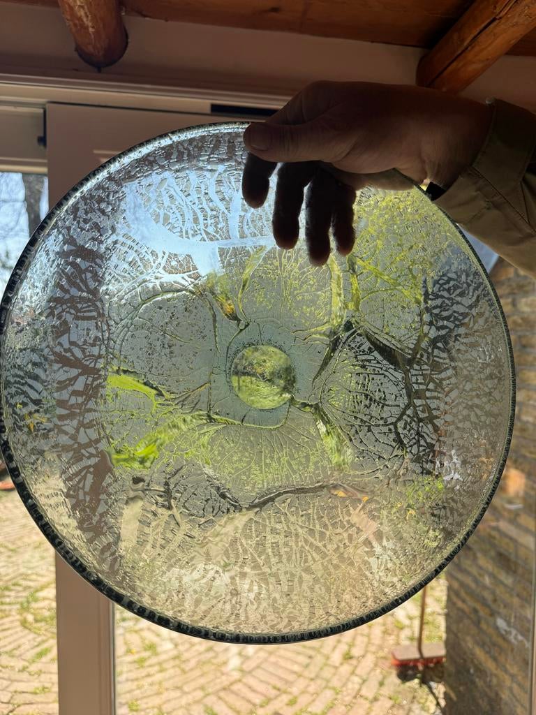 Glazen schaal 'Aardewerk' van A.D. Copier voor Leerdam, Ophalen of Verzenden