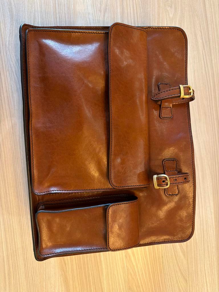 The Bridge Story Uomo Cartella Aktetas - Zo goed als nieuw, Overige merken, Bruin, Verzenden, Zo goed als nieuw