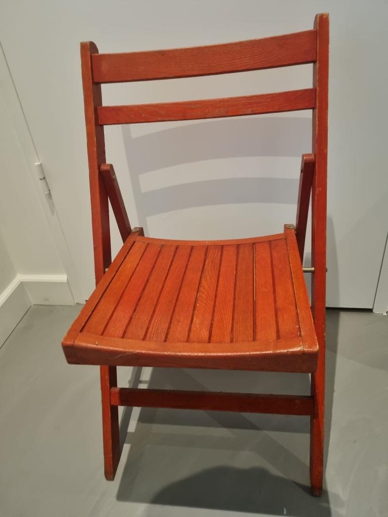 mooie vintage houten klapstoel, Ophalen, Gebruikt, Vintage, Eén