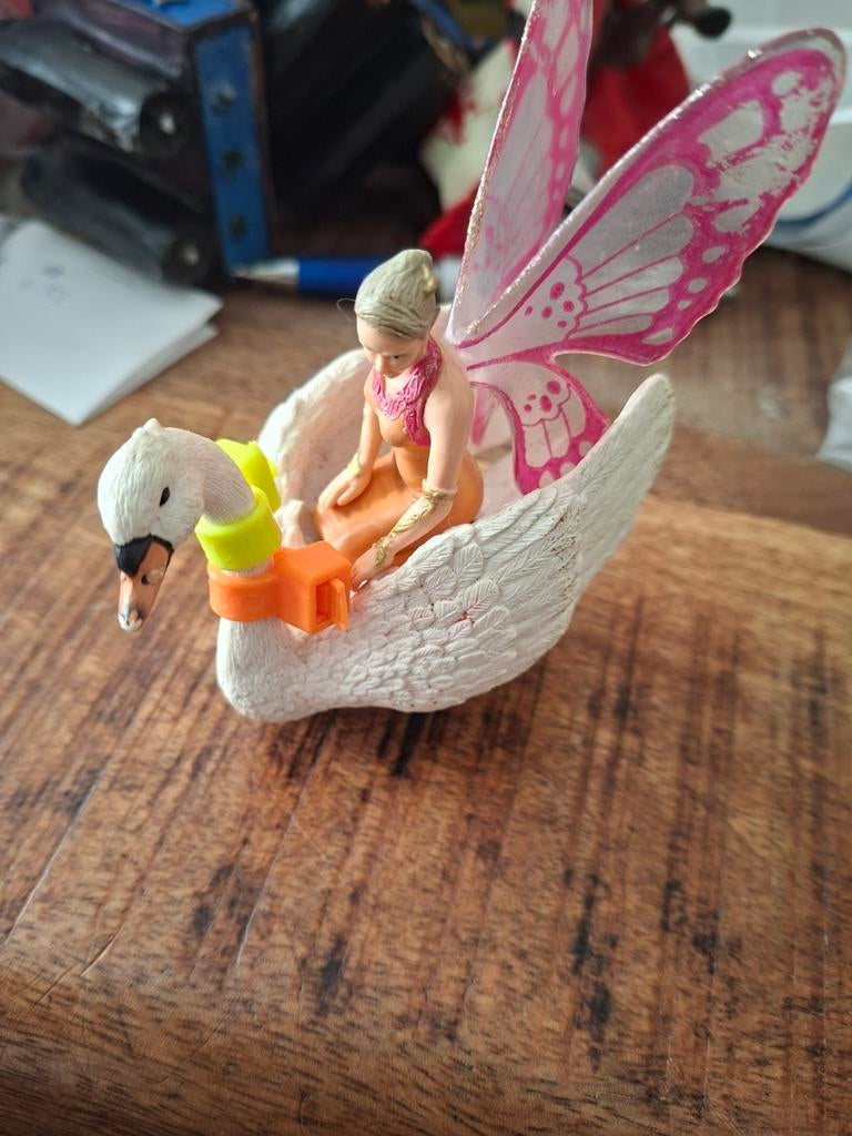 Schleich  bayala elf met zwaan, Ophalen of Verzenden, Zo goed als nieuw