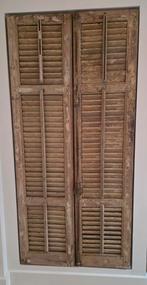 Louvre deuren 2 stuks antiek, Huis en Inrichting, Woonaccessoires | Kamerschermen, Ophalen