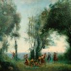 Schilderij gesigneerd Corot, Ophalen of Verzenden