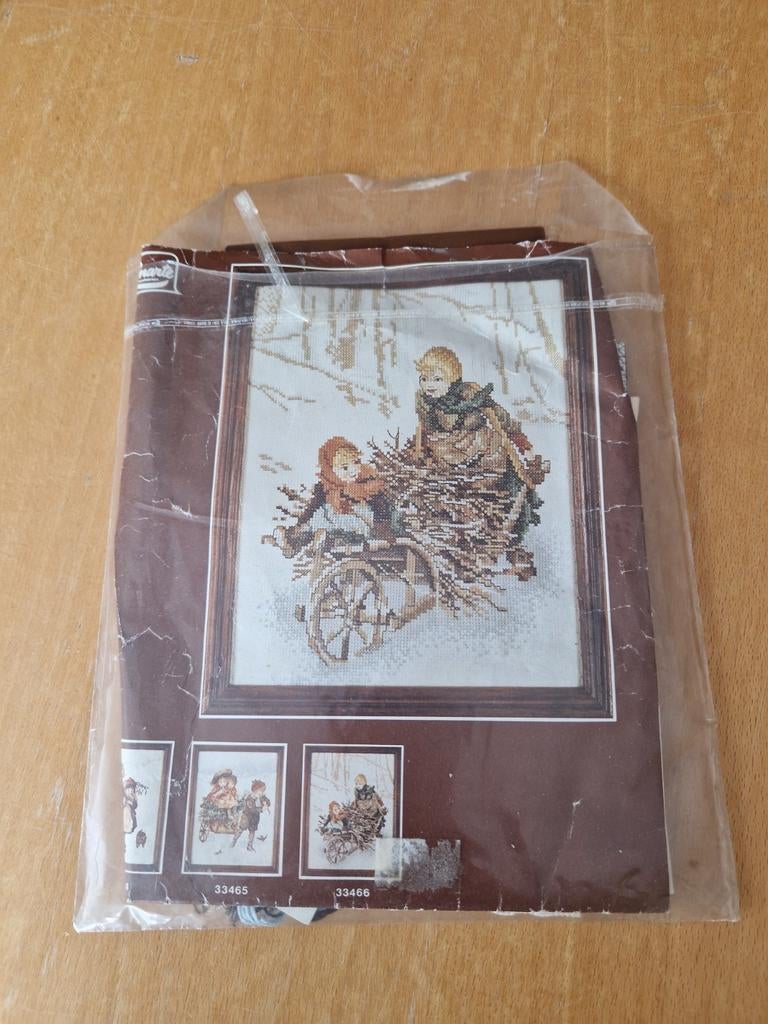 Borduurwerk, compleet met garen., Ophalen of Verzenden, Borduurpakket