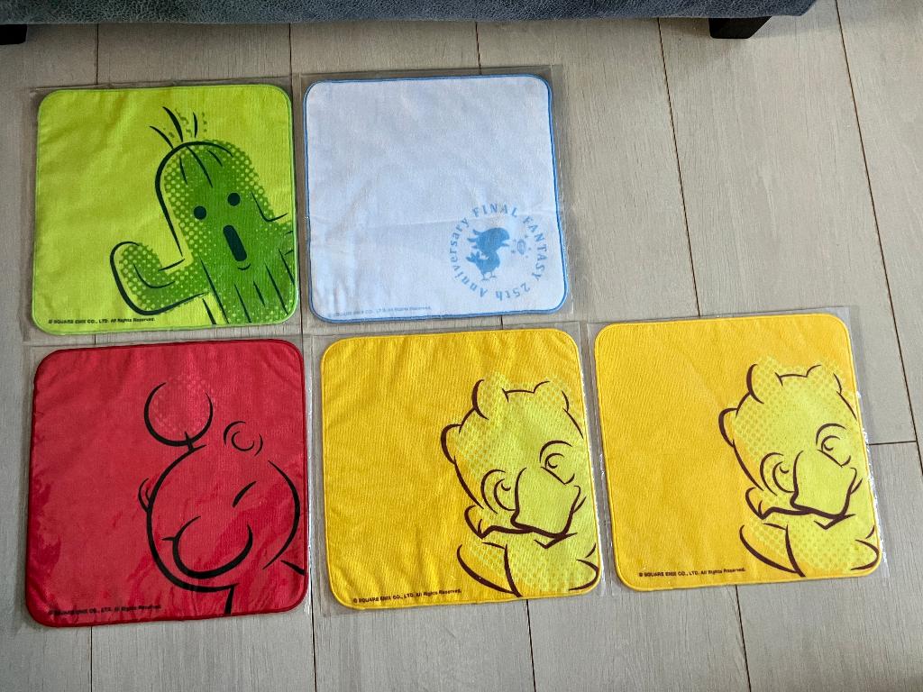 Final Fantasy Square Enix mini handdoek 5 stuks NIEUW!, Verzamelen, Ophalen of Verzenden, Nieuw