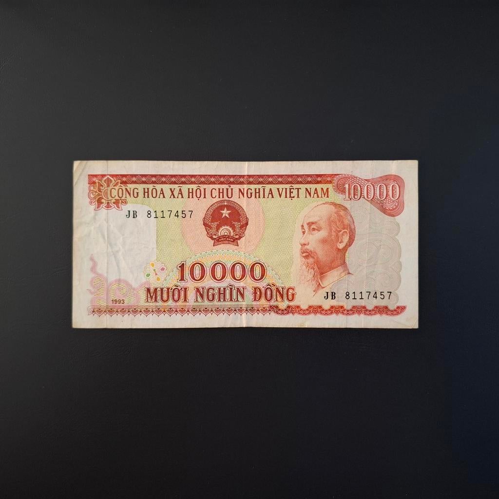 10000 dong Vietnam #026, Verzenden, Zuidoost-Azië, Los biljet