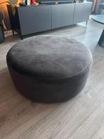 Goossens Arendal poef grijs, diameter 70 cm, Ophalen, Zo goed als nieuw, Rond, 50 tot 75 cm