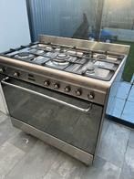 Gasfornuis 90 cm smeg, Witgoed en Apparatuur, Fornuizen, Zo goed als nieuw, Gas, Vrijstaand, 85 tot 90 cm