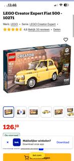 LEGO Creator Expert Fiat 500 - 10271, Ophalen of Verzenden, Zo goed als nieuw