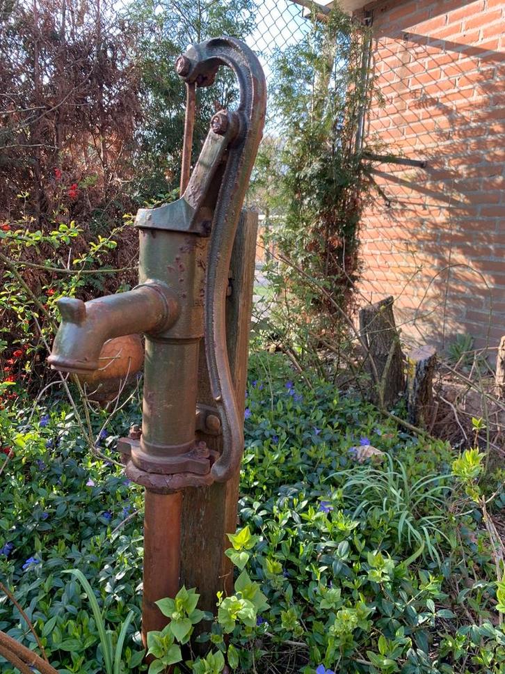 Gietijzeren handpomp, Tuin en Terras, Waterpompen, Zo goed als nieuw, Handmatig, Overige typen, Ophalen of Verzenden
