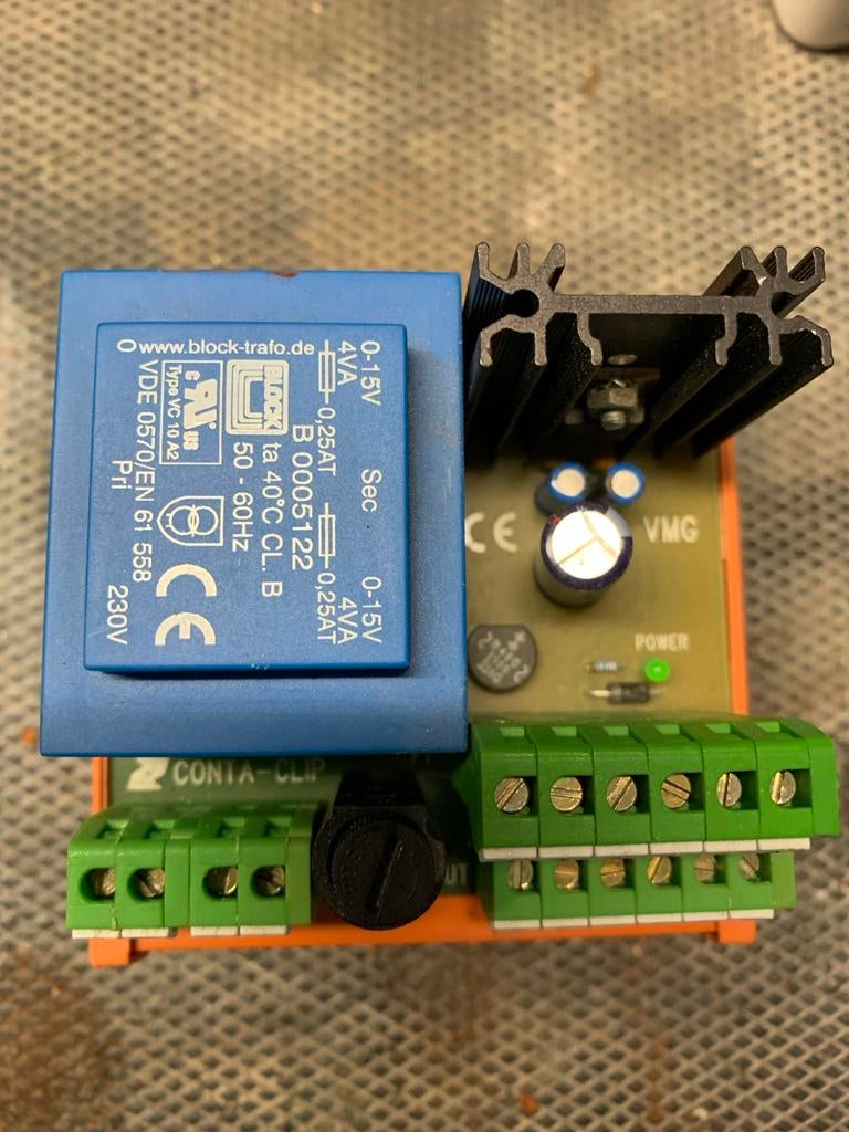 Block Trafo VMG Voeding met DIN-rail montage, Ophalen of Verzenden, Gebruikt