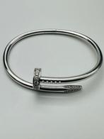 Cartier Juste un Clou Armband 18K Witgoud Diamanten, Ophalen of Verzenden, Zo goed als nieuw, Met edelsteen, Zilver