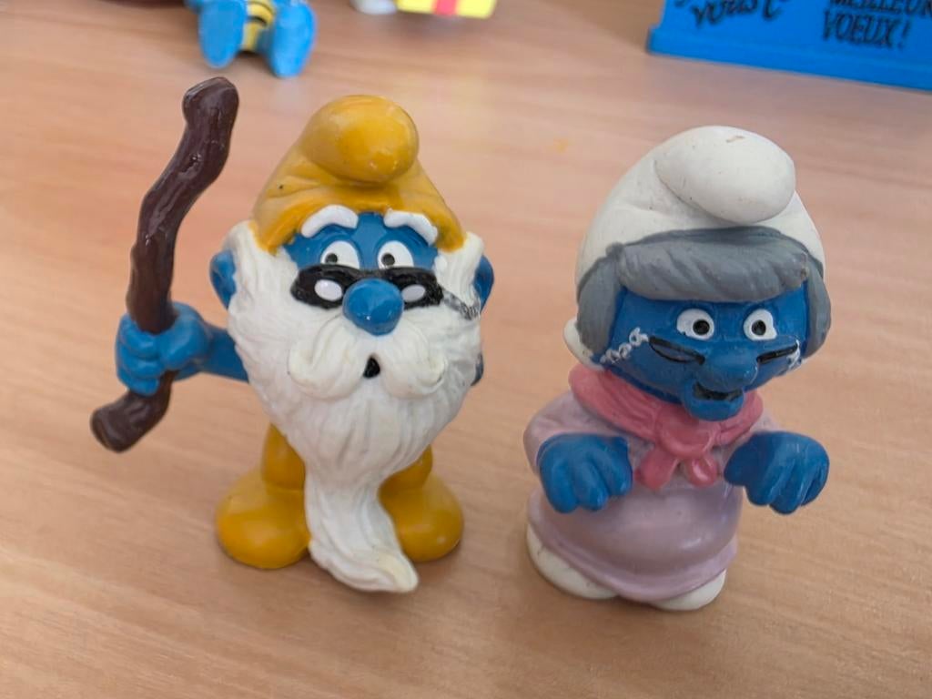 Opa en Oma Smurf figuren, Ophalen of Verzenden, Zo goed als nieuw, Verschillende Smurfen