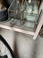 Twee prachtige Frantzen zware en massieve hanglampen, Ophalen, Zo goed als nieuw, Glas, Minder dan 50 cm